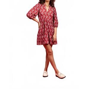 NEW SMITH & QUINN the tory dress in ribbon bouquet red